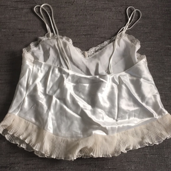 Vintage silky Cream Camisole Cacique L chiffon - Picture 5 of 9